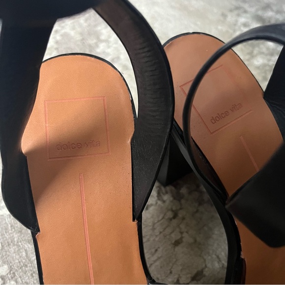 Dolce Vita Black Strappy Heels - Picture 3 of 5